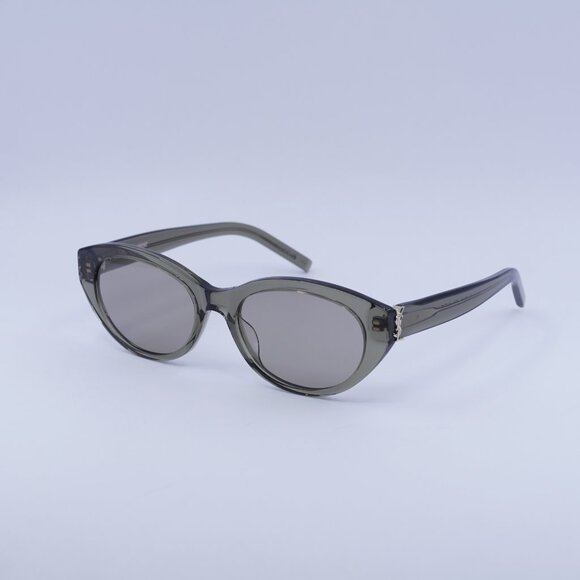 🕶️ New Saint Laurent SL M148 004 Sunglasses - Transparent Taupe Frame - Picture 1 of 11